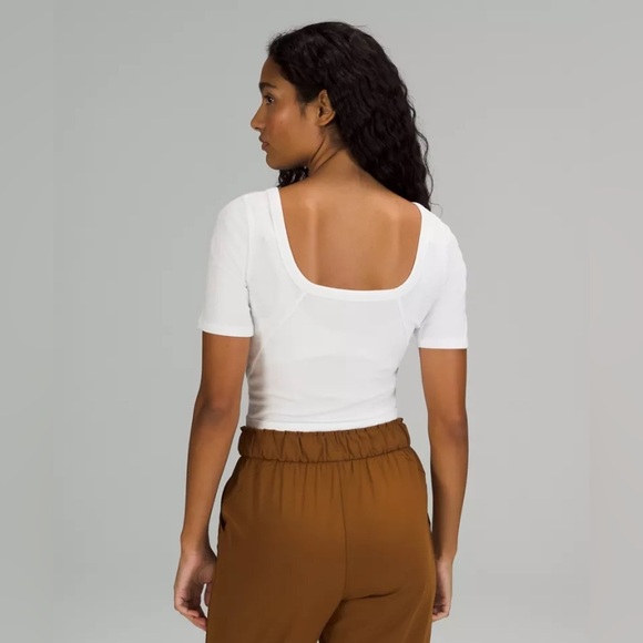 NWT Lululemon Ribbed Held Tight Tee Dusty Bronze Size 14 - Picture 8 of 10